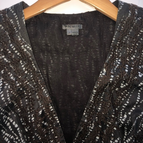 Premise Brown Midi Dress Size 2 - Picture 4 of 8